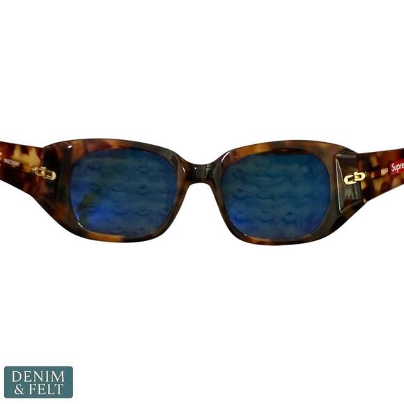 Supreme Cleo Tortoise Sunglasses SS24 Handmade Acetate w/ Case & Cloth - NEW/NIB - Picture 15 of 16